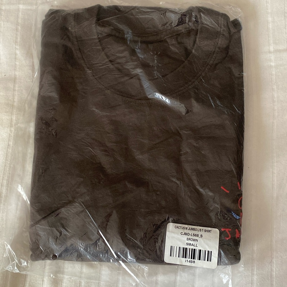 Cactus Jack x McDonald’s By Travis Scott Brown Jumbo Long Sleeve T- Shirt SIZE S